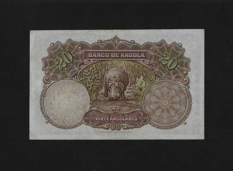 nota de angola 20 angolares 1927 bela