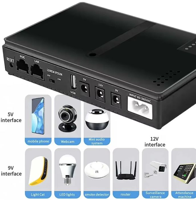 Mini ups для роутера і оптичних перетворювачів EPON, ONU