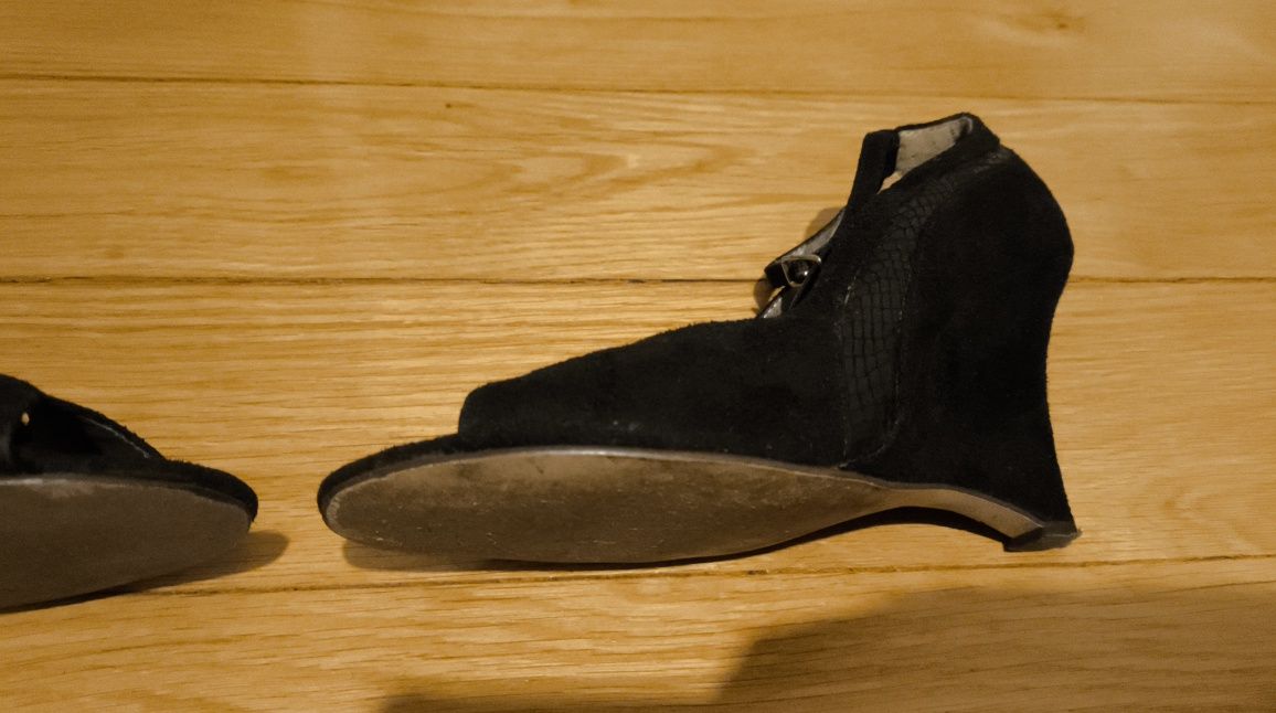 Czółenka czarne rozmiar 36 Theme Footwear