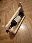 Stojak na wino motyw choinki