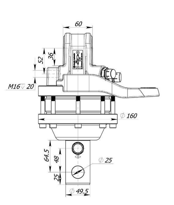 Rotator Hydrauliczny Formiko FHR 3L - Obrotnica - Minikoparka