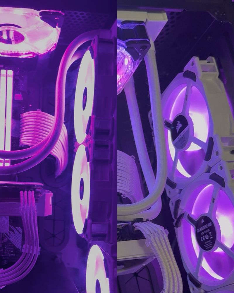 Wentylatory Corsair LL120 RGB 3 + 1 gratis białe