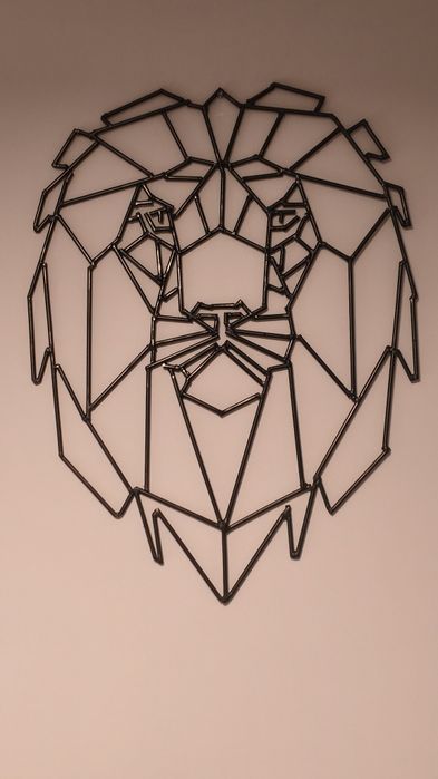 Lew - ozdoba ścienna, płaskorzeźba