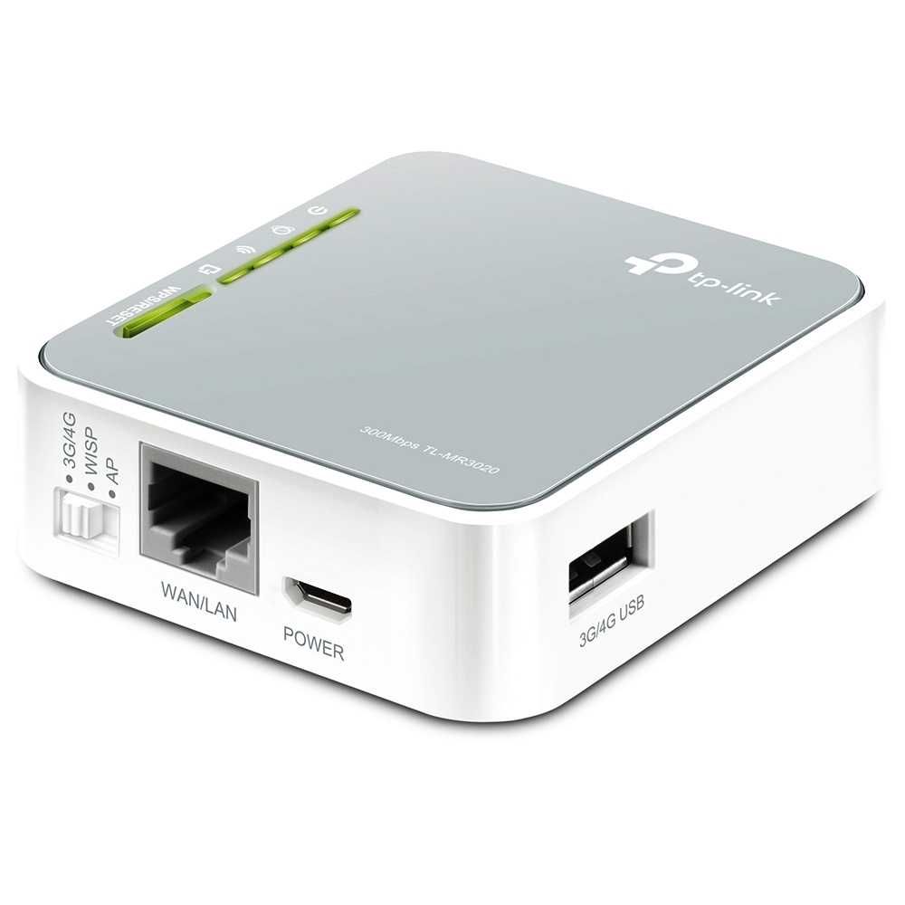 Роутер Wi-Fi TP-LINK TL-MR3020 (EU) v3.20 с поддержкой 3G/4G модемов
