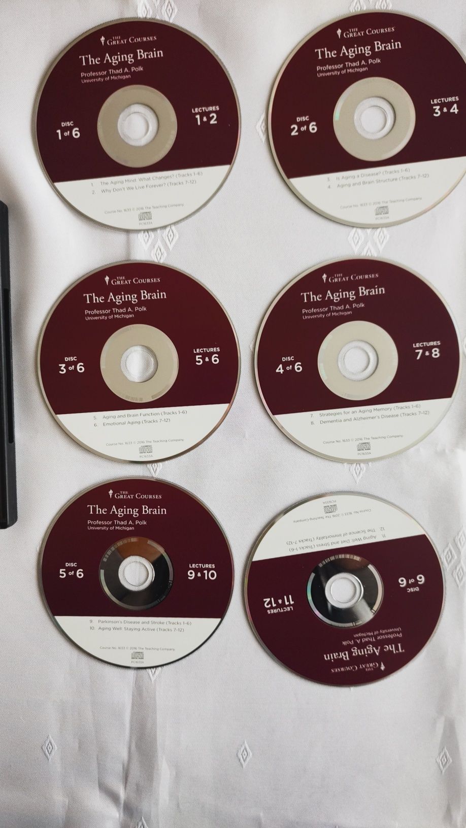 The Aging Brain 6 CD audiobook  6 godzin wykłady Prof. Thad Polk j.ang