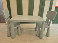 Ikea mamut komplet stolik i dwa krzesla
