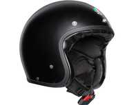 Kask Motocyklowy AGV X70 Czarny Matt Otwarty Retro Vintage