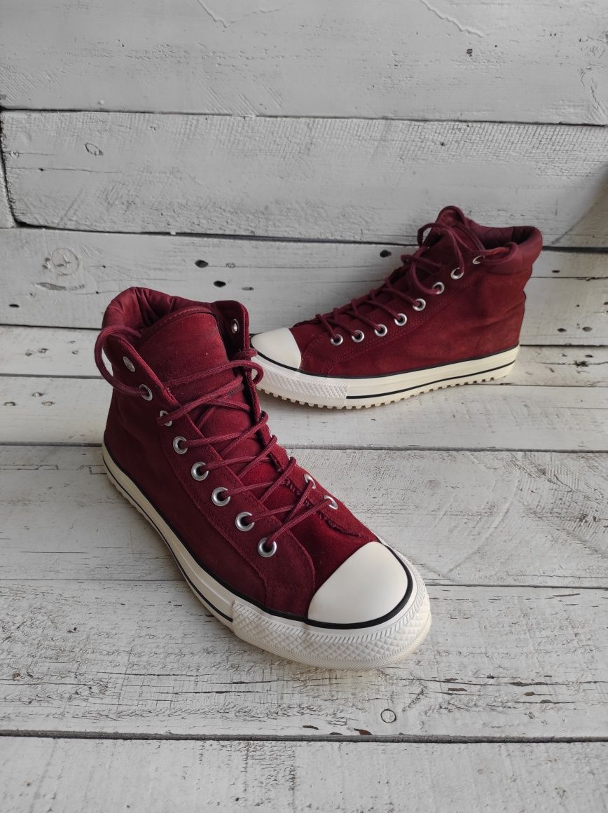 демисезонные замшевые высокие кеды ботинки converse Chuck Taylor 42p.