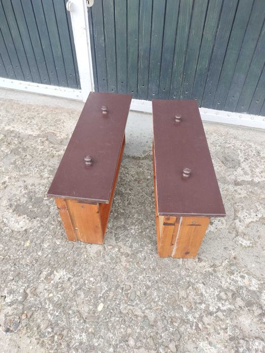 zestaw 2 starych szuflad do komody