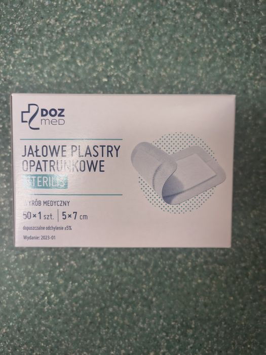 Plastry jałowe opatrunkowe