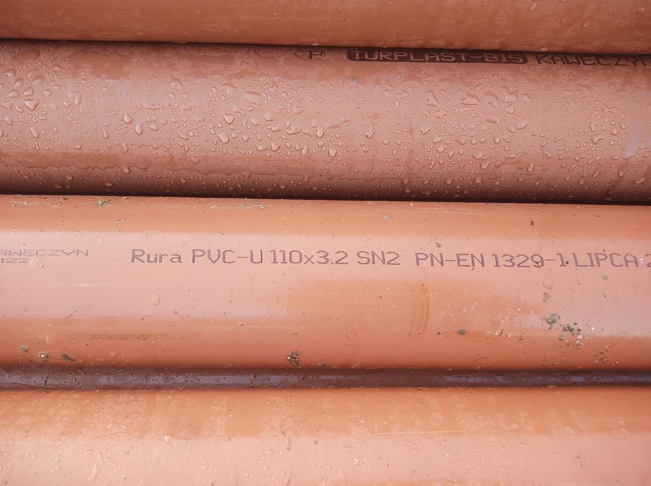 Nowe Rura kanalizacyjna  pvc dn 110 X 3.2 sn 2 odwodnieniowa 3m 3000