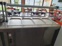 Vendo vitrine de buffet aquecida em inox como nova
