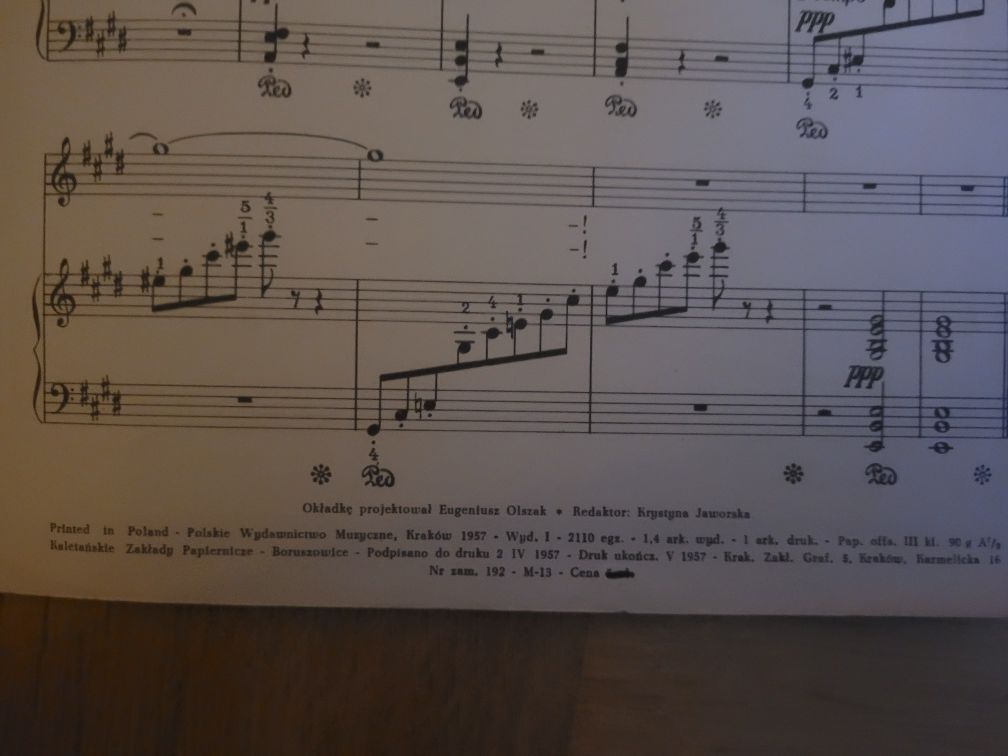 Nuty Pieśni, które lubimy F.Nowowiejski, J.S.Bach, F.Liszt 1956/57 PWM