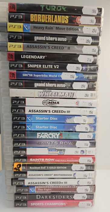 Gry na Sony PS3 - pakiet 23 sztuk, stan bardzo dobry.