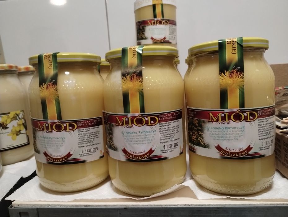 Miód z własnej pasieki, mniszkowy, spadziowy, leśny