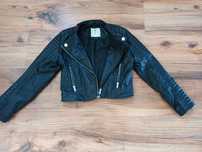 NOWA Kurtka 134 skórzana H&M krótka ze skóry romaneska dziewczęca czar