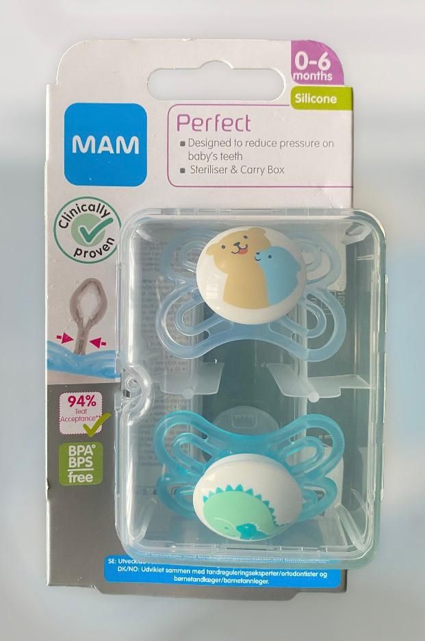 Smoczek MAM Perfect ortodontyczny 0+ dwu-pak