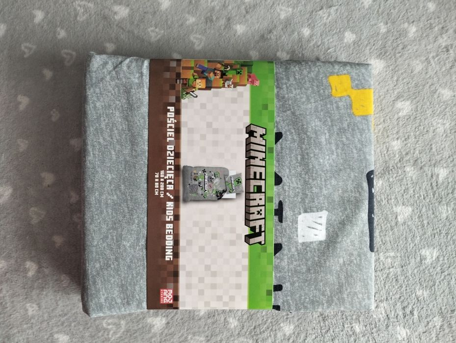 Komplet pościeli Minecraft 160x200 pościel dziecięca 100% bawełna