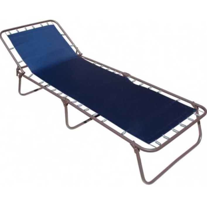 Розкладачка з матрацом  Раскладушка с матрасом На пружинах На ламелях