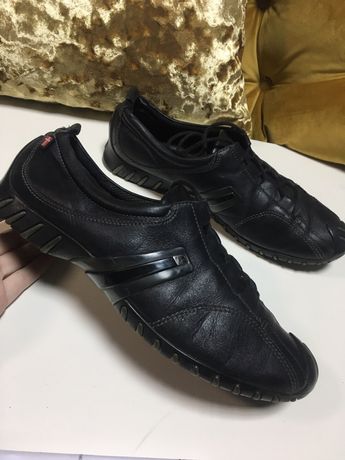 186. Oryginalne Ecco 37 czarne skórzane skóra naturalna buty damskie