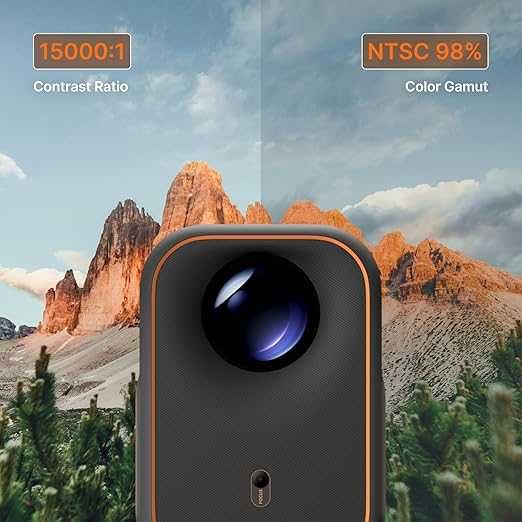 Inteligentny projektor WiFi & Bluetooth 1080P Czarny