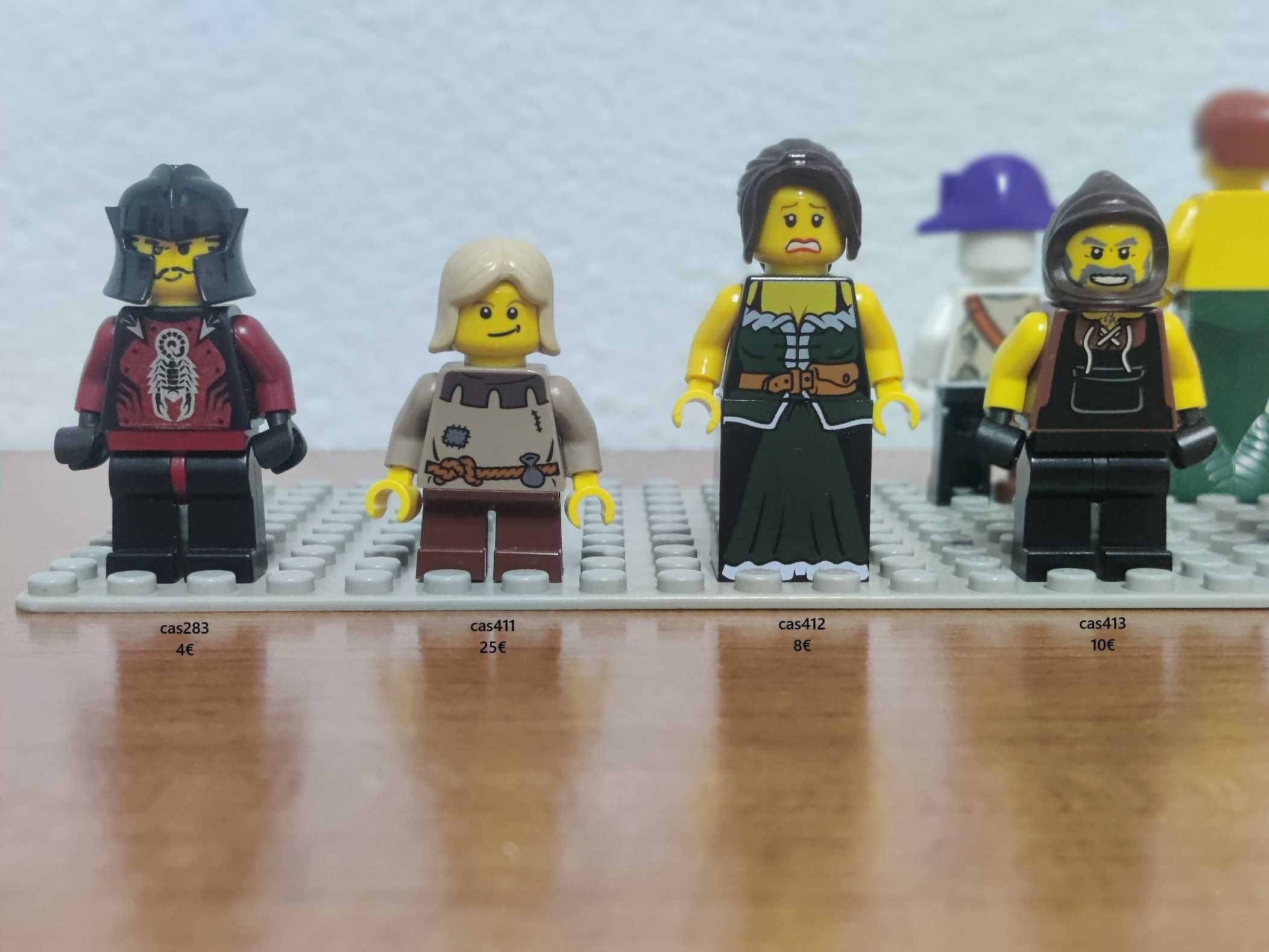Lote Minifiguras Lego Castle e Pirates