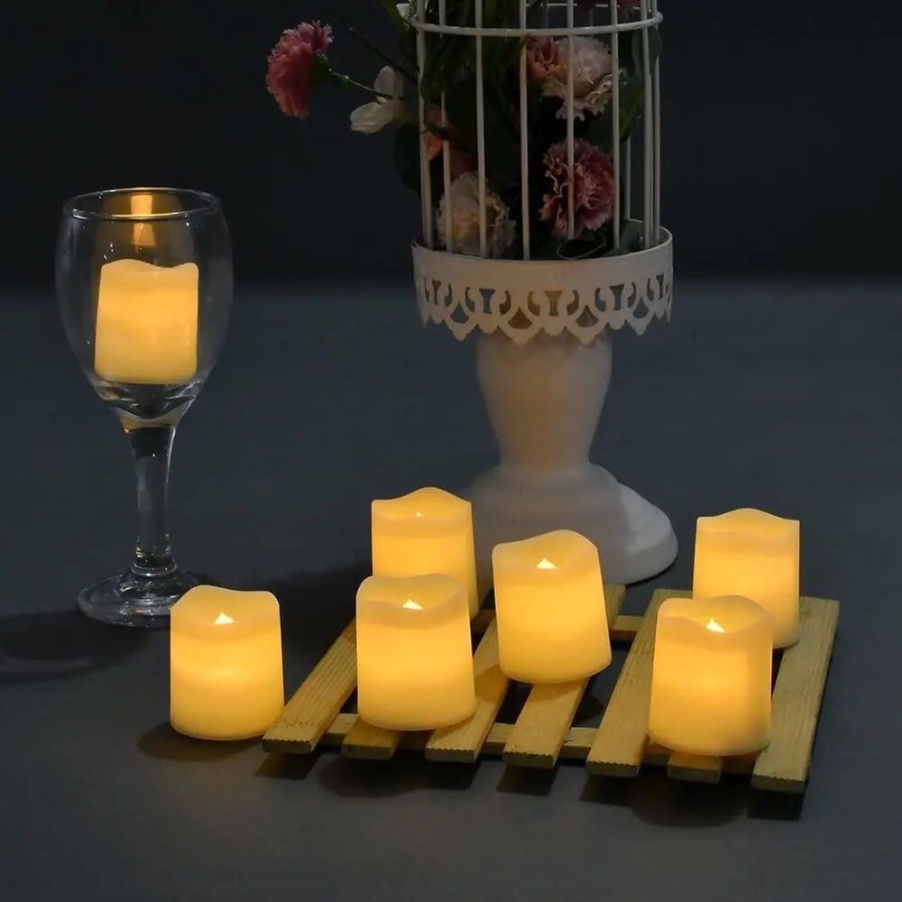 LED електричні свічки на батарейках для декору, чайні