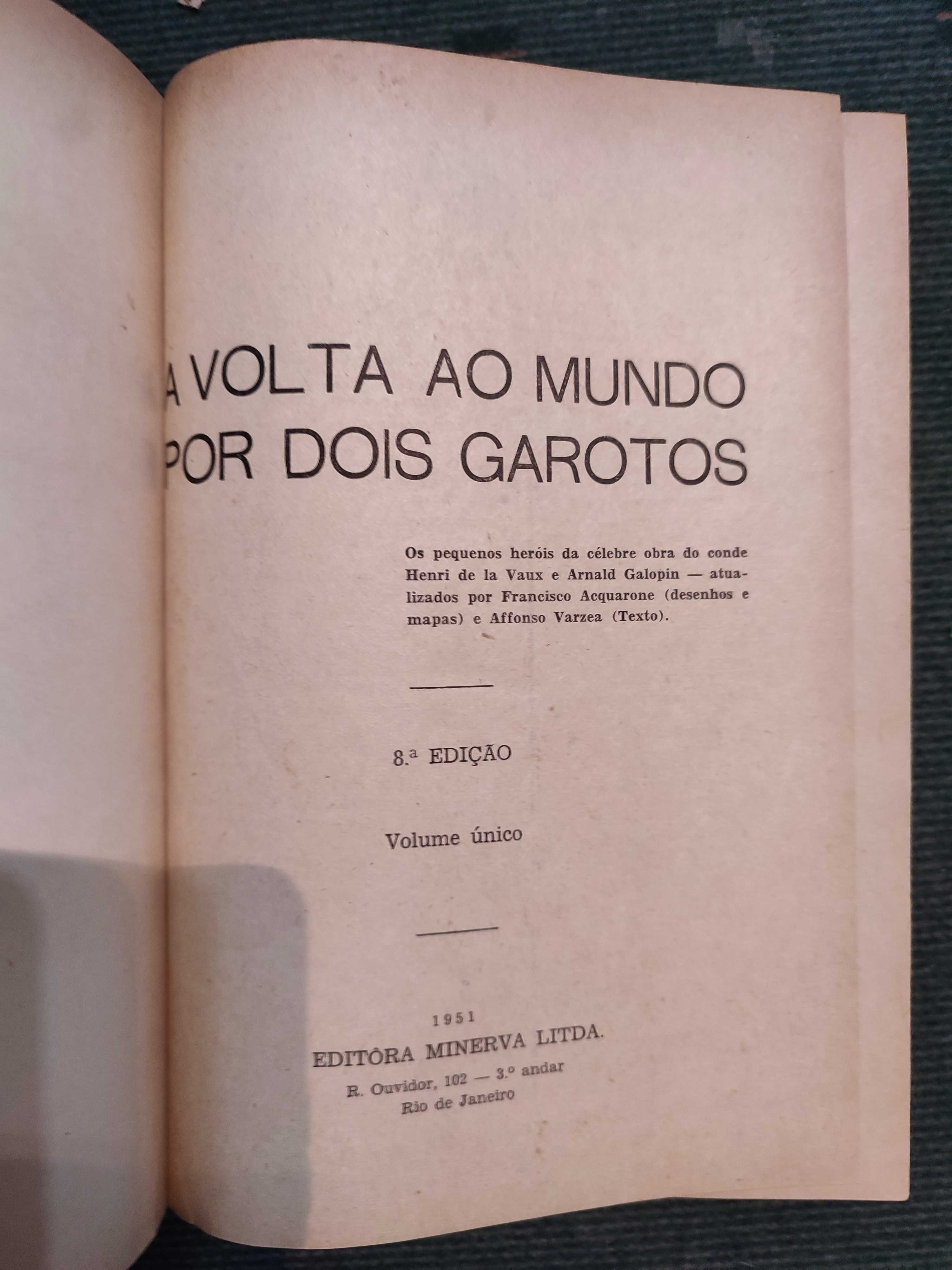 A Volta ao Mundo por dois garotos-Henry de la Vaux-Editor Minerva 1951