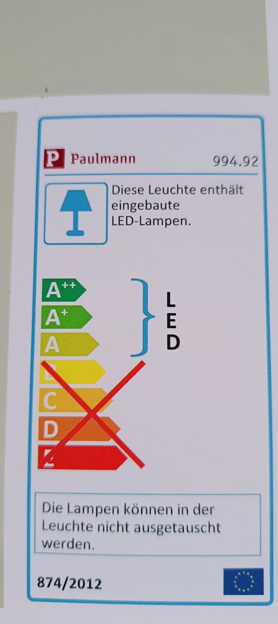 Zestaw ledów 6 sztuk Paulmann