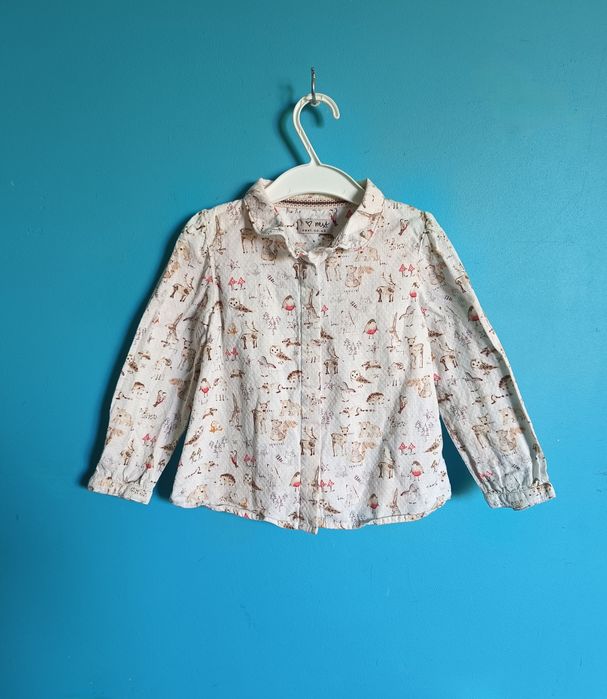 Koszula next zające sowy misie jeże sarenki 98