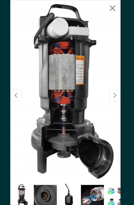 Pompa do szamba piwnic  wykopu wody brudnej 3750w
