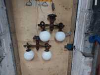 Lampa podwójna żyrandol kinkiet 2szt