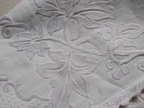 Colcha folhas, para cama casal, 2.25x1.80m
