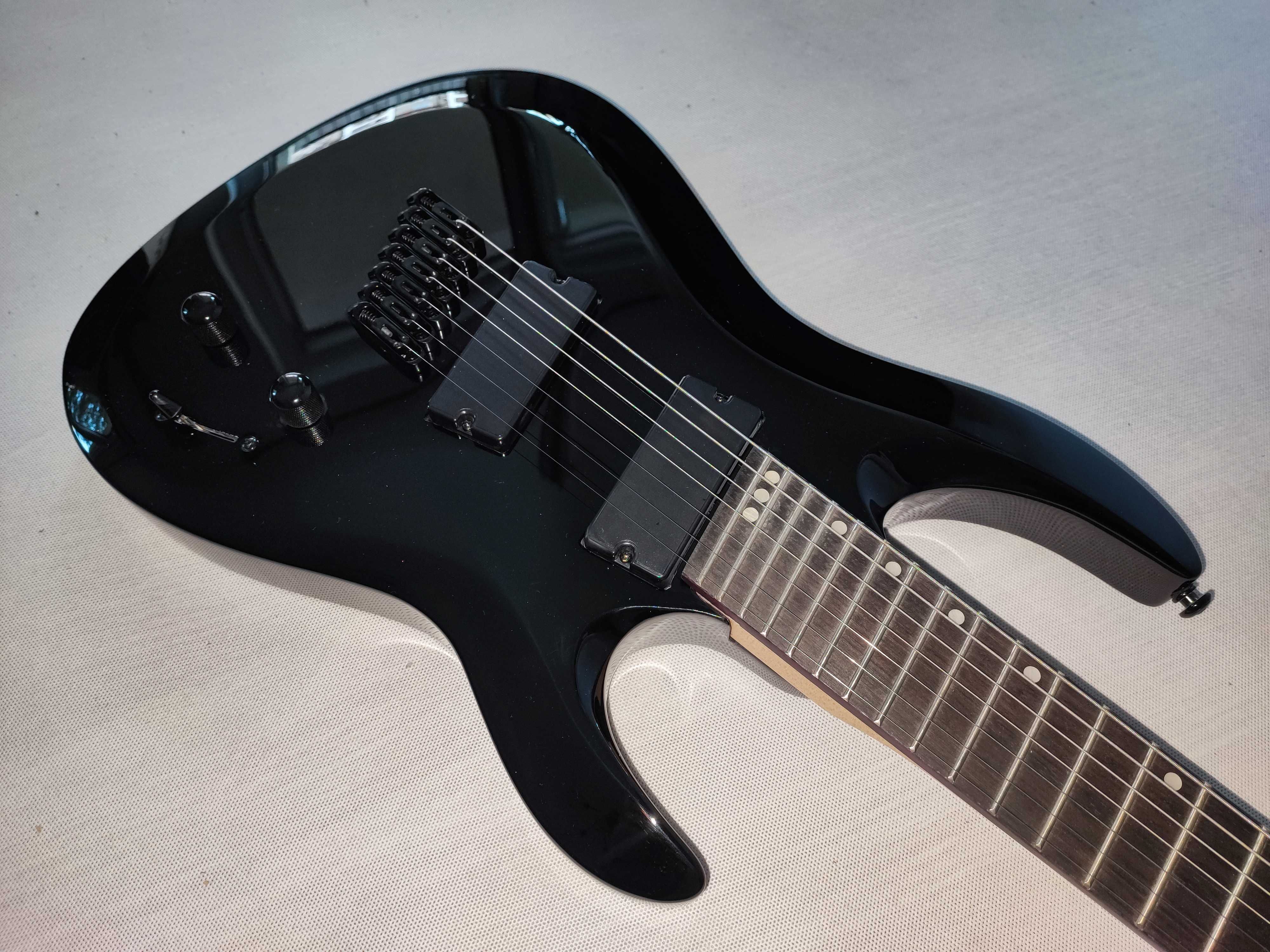 HARLEY BENTON R-457BK MultiScale nowa gitara 7-strunowa ustawiona
