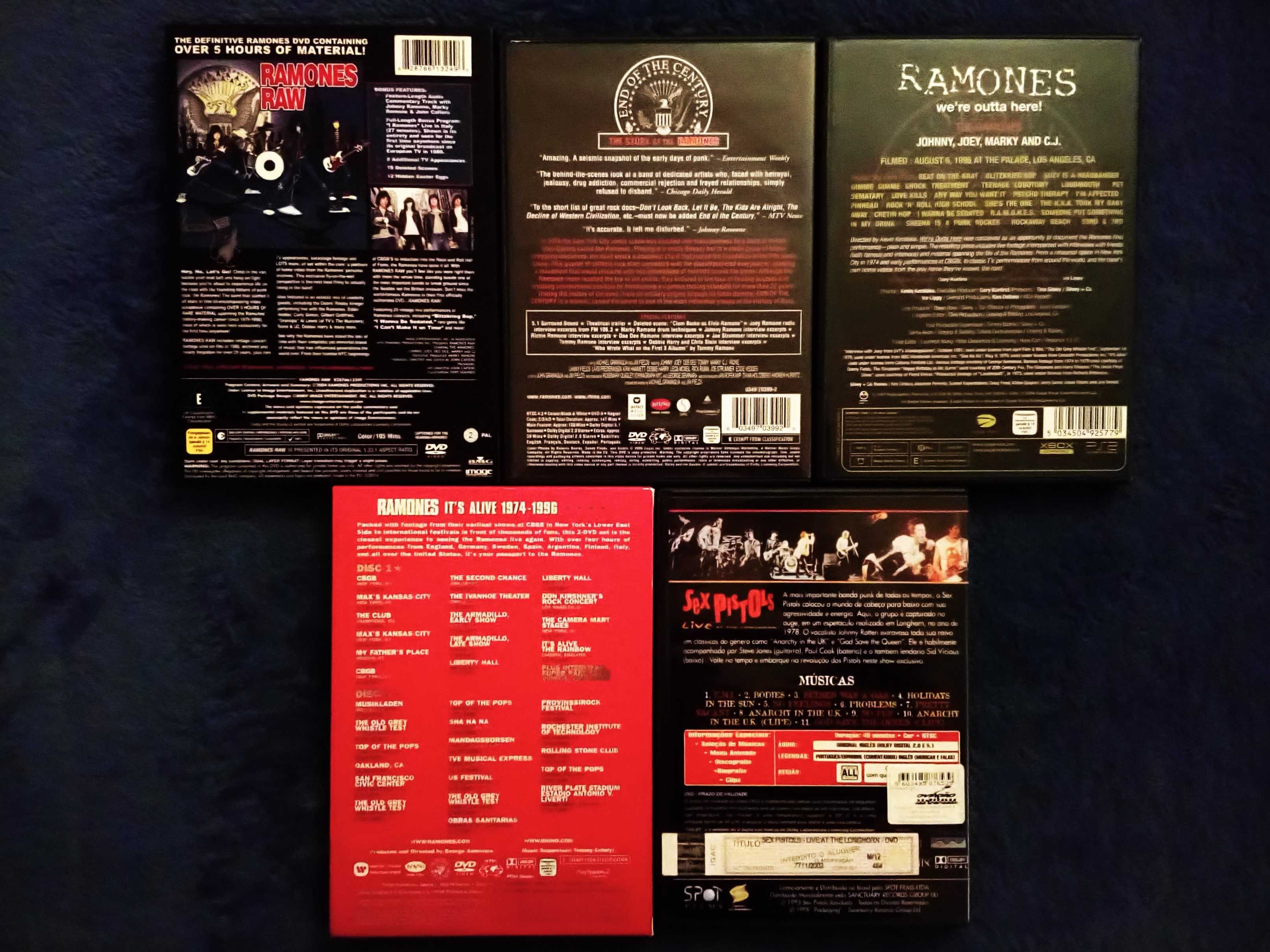Ramones e Sex Pistols - DVD