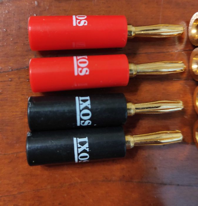 Коннекторы бананы для акустических систем IXOS, FOSPOWER, PRO SIGNAL.