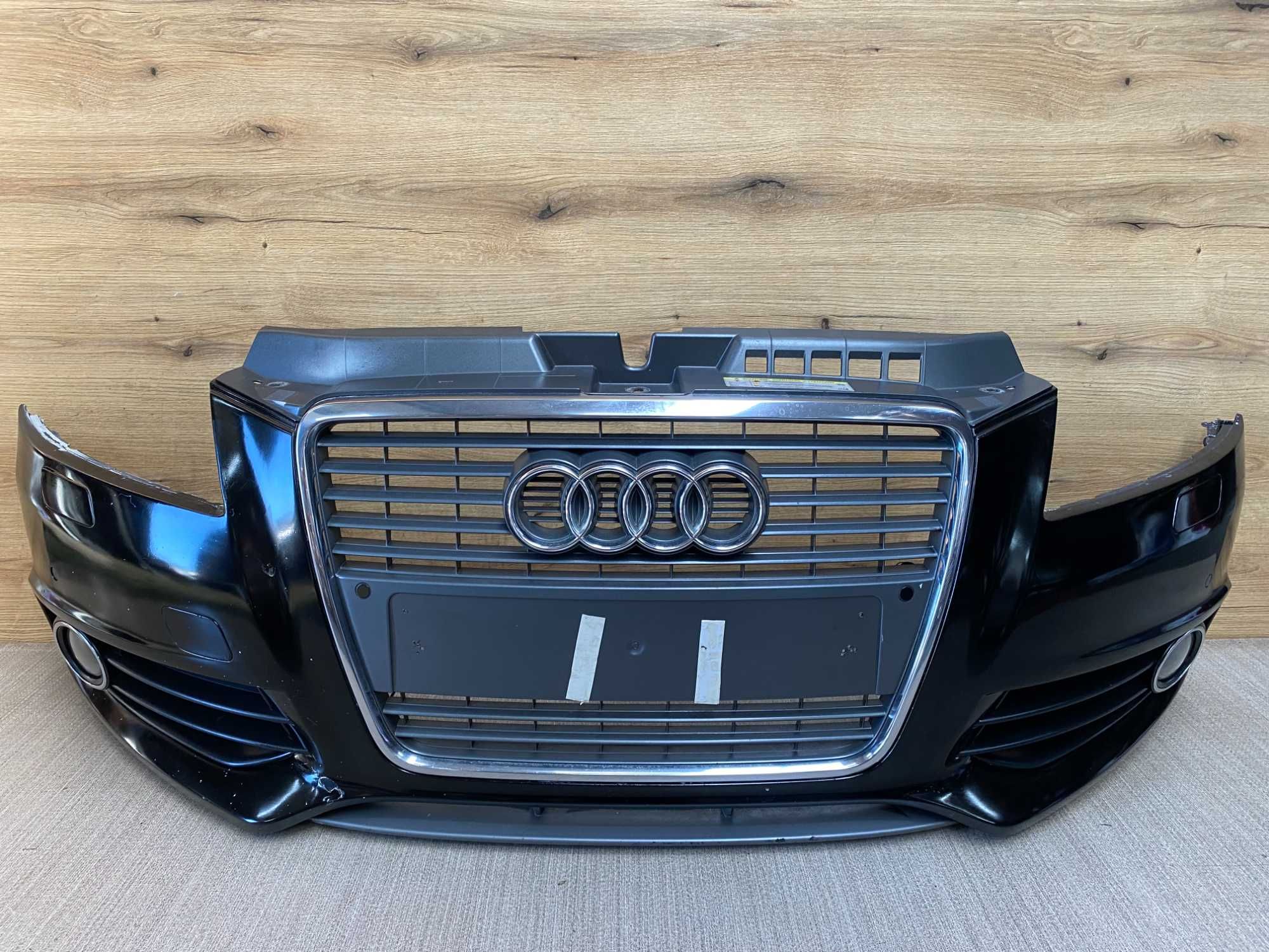 Zderzak przedni Audi a3 8p II lift 4xpdc s-line