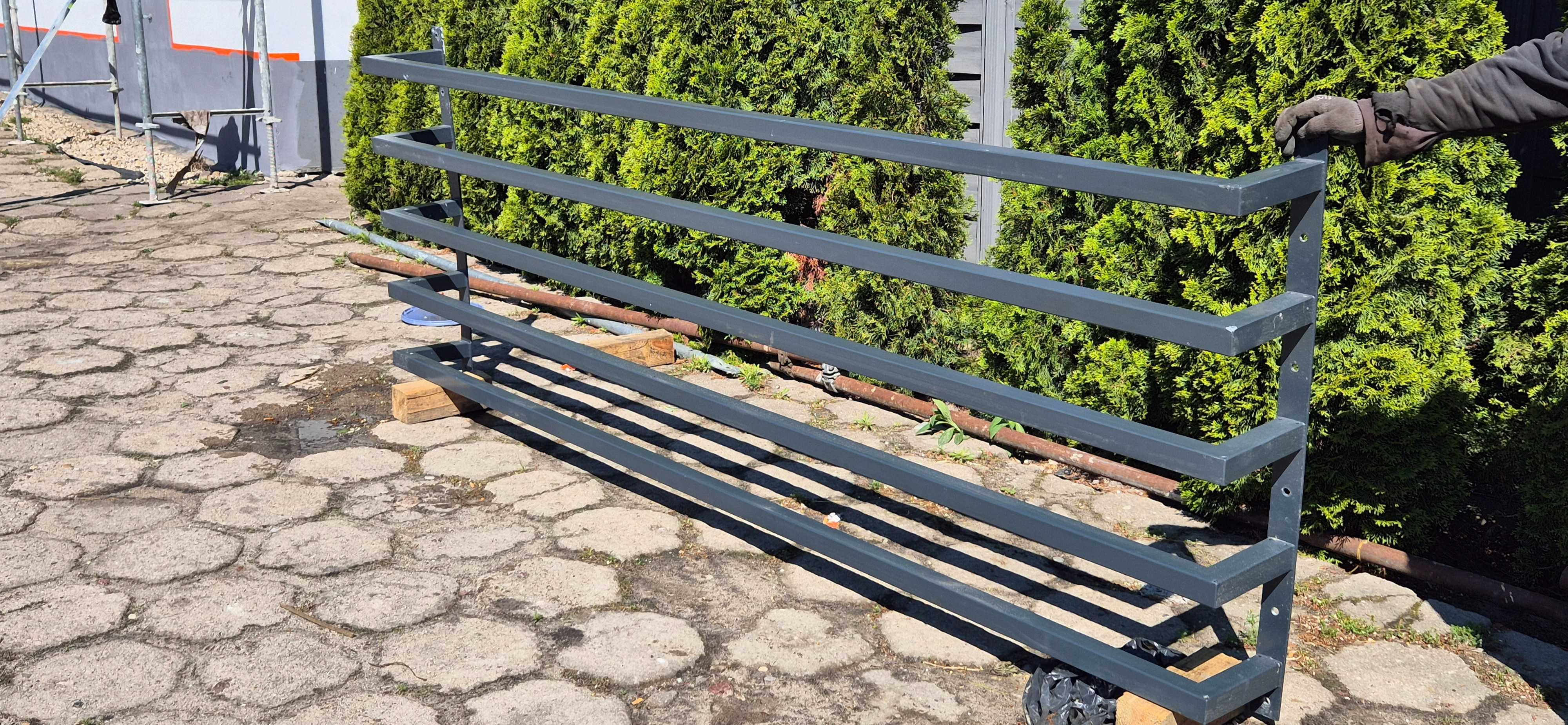 Balustrada francuska, Barierka, Antracyt, ocynk, wym.300 x 100x 25.