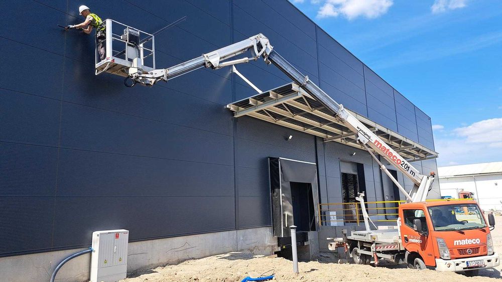 Wynajem, Podnośnik koszowy, Zwyżka, 20M, Multitel, Warszawa