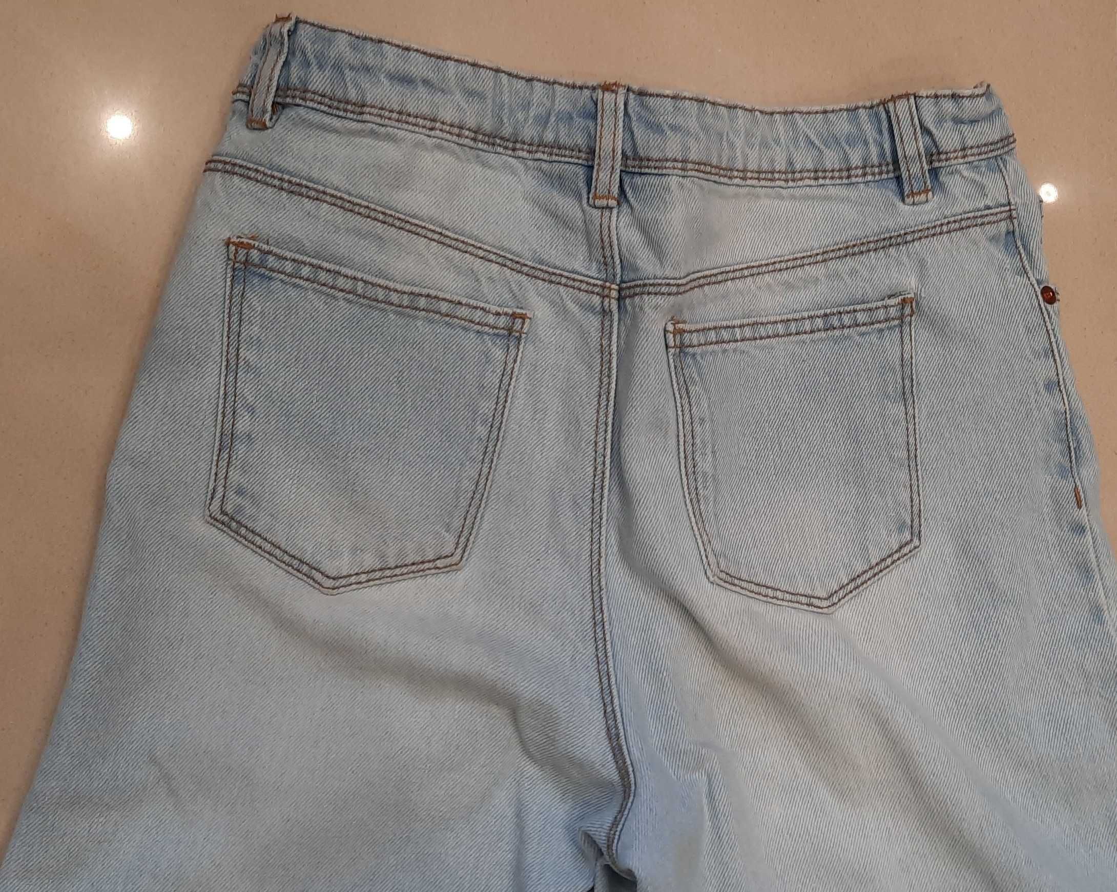 Spodnie wiosenne jeansowe culotte dziewczyna 152 cm SMYK
