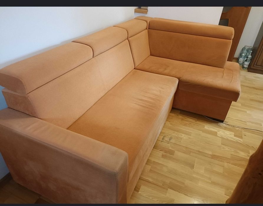Narożnik z funkcją spania łóżko sofa kanapa