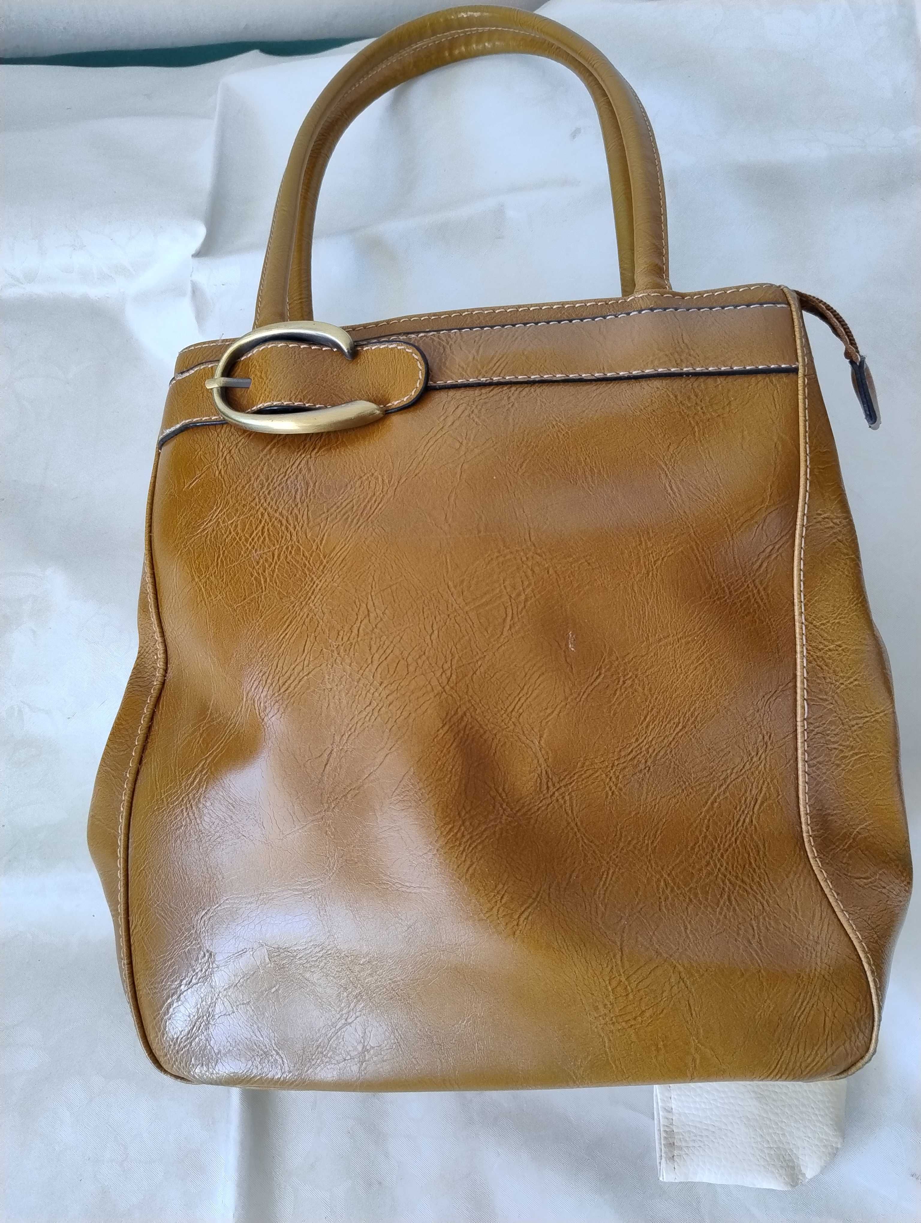 SUPER CENA Torebka elegancka oliwka piękna retro włoskiej marki Acacia