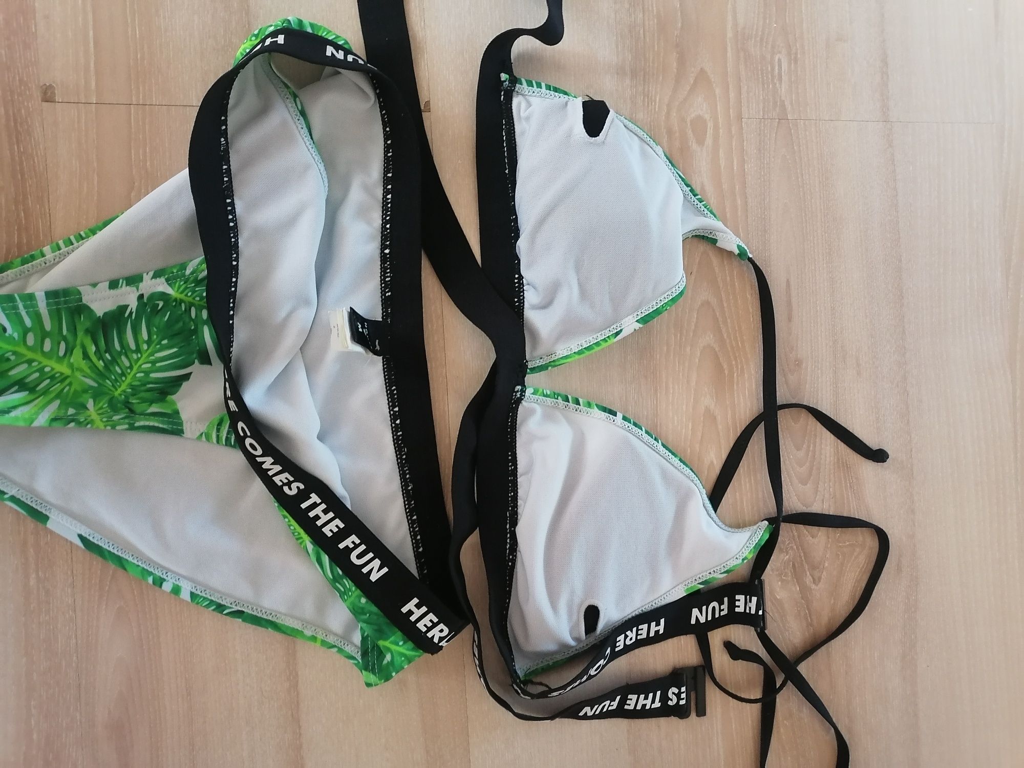 Bikini stroj kąpielowy M liście monstery