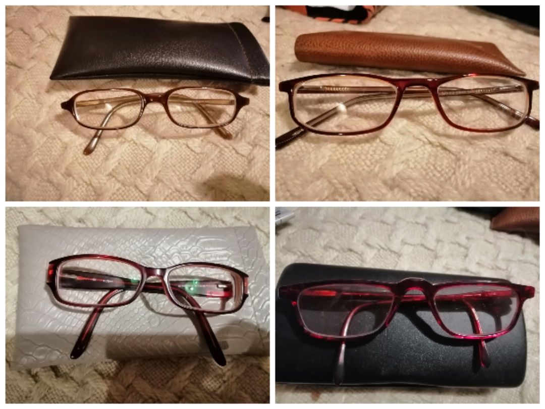 Várias malas e óculos