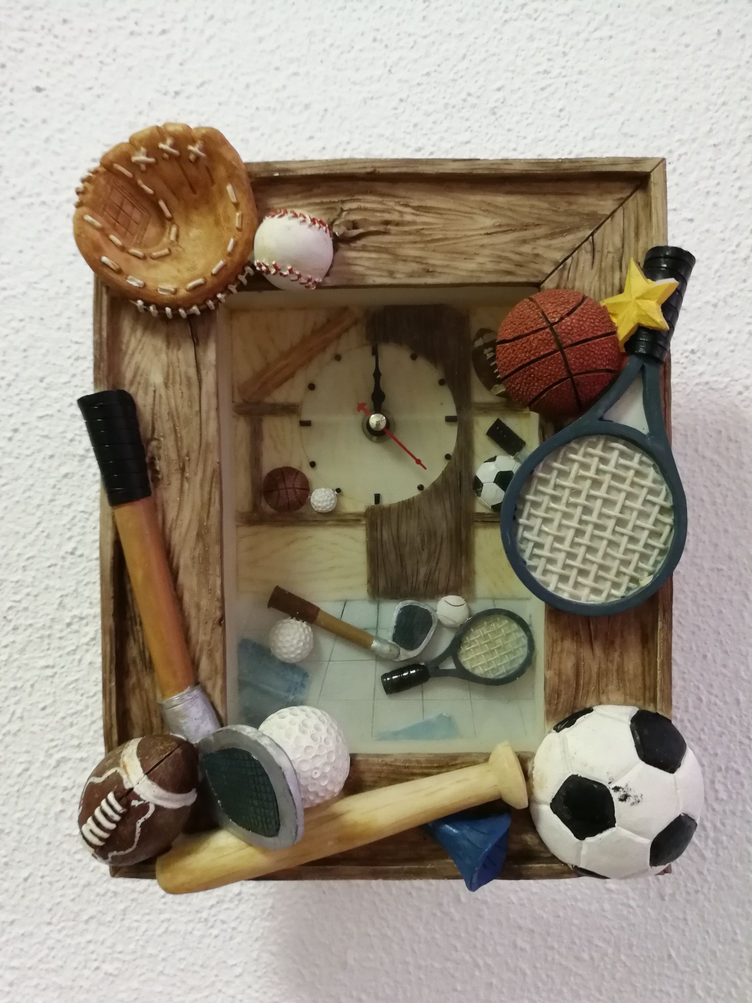 Quadro tema Desporto com relógio