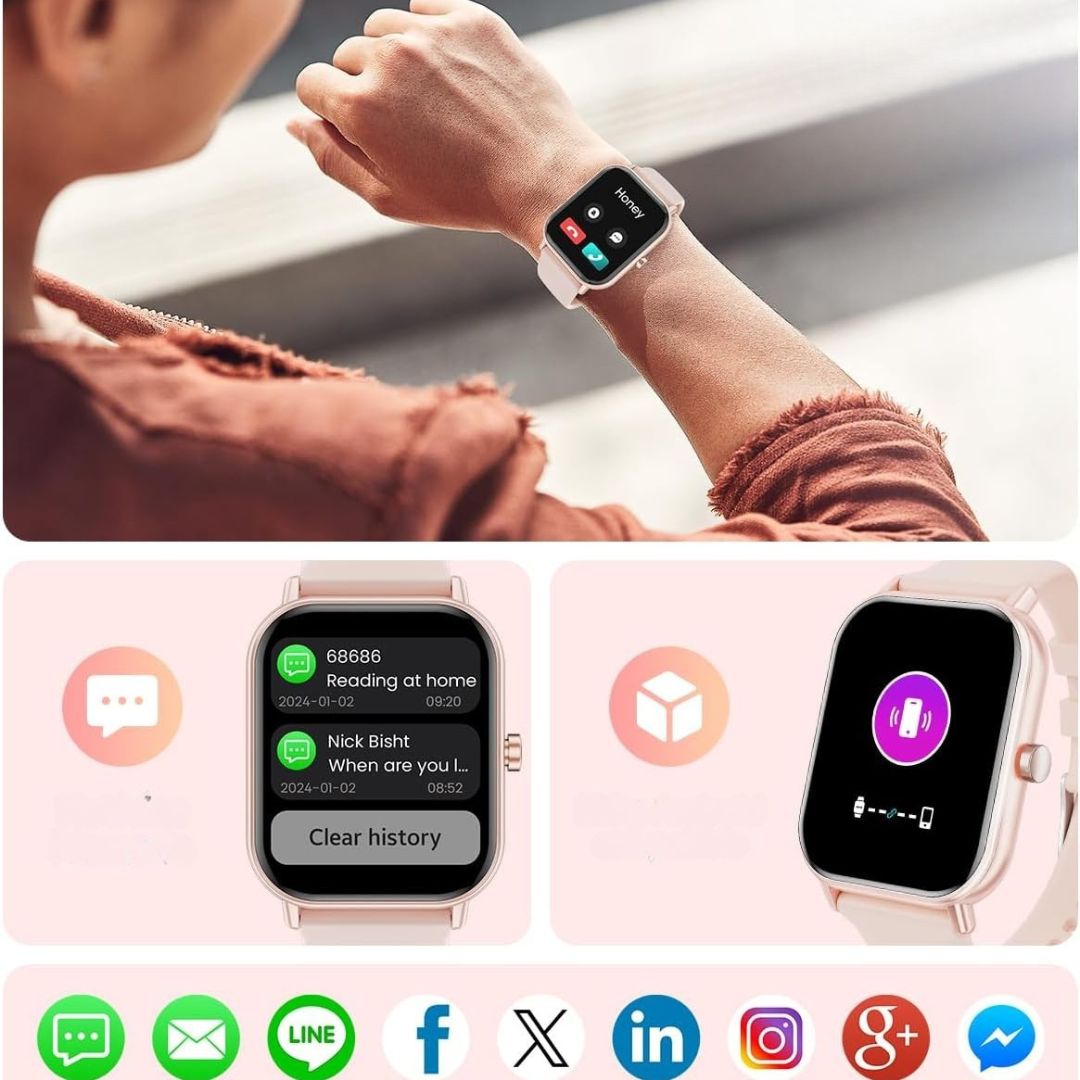 Zegarek Fitness Smart G39 Bluetooth 1,85 IP67 Android iOS j.polski