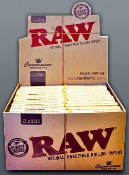 Bibułki RAW 110 x 44 mm z filtrami - 32 sztuki