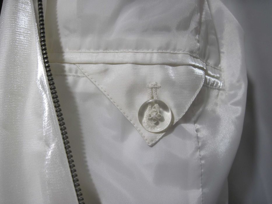 Ветровка Новая Белая Hamilton Бумажная этикетка Молния Подкладка р.52