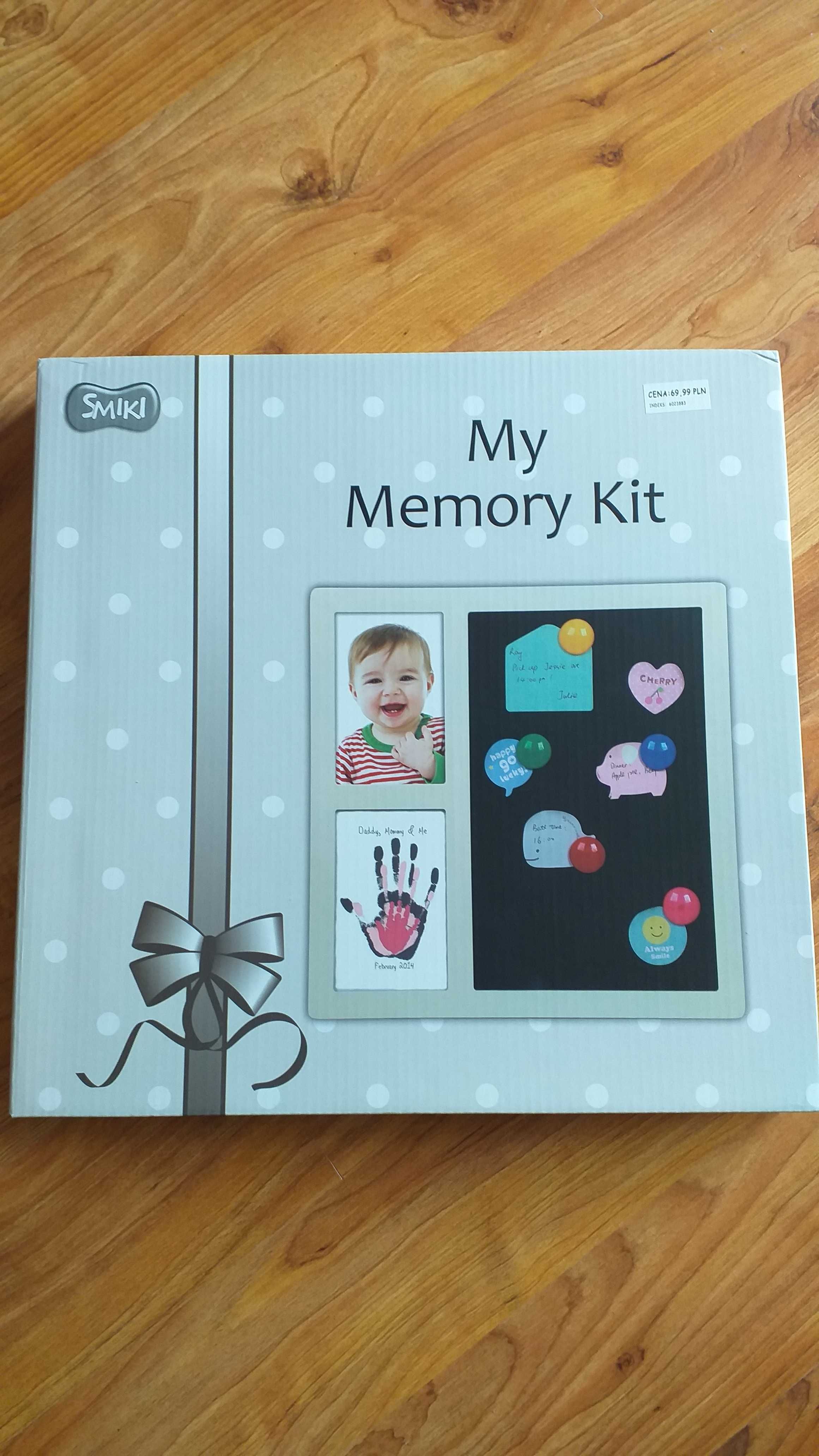 Smiki My Memory Kit ramka na odcisk bobasa z tablicą, narodziny,roczek