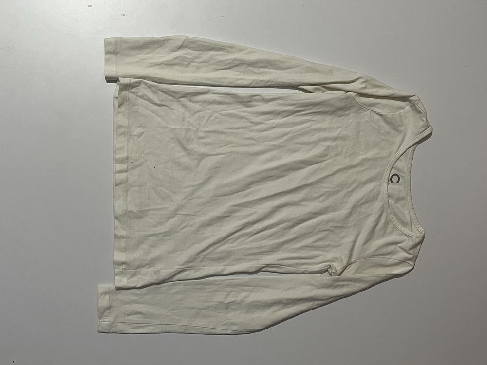 Cubus biała koszulka bluzka z długim rękawem